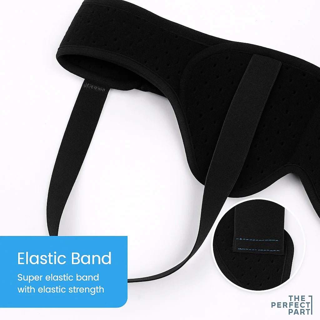 Hernia Support Belt Men Truss for Inguinal with 2 Removable Compression Pads US