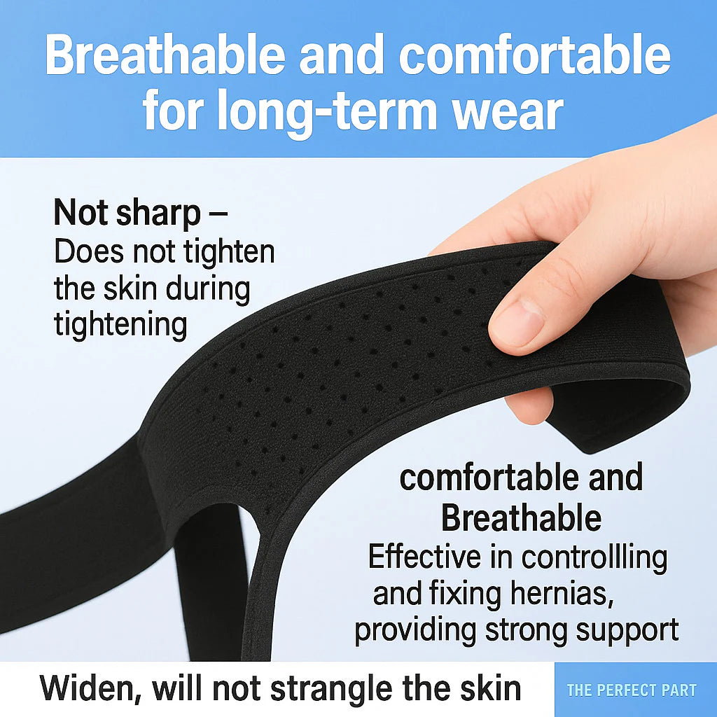 Hernia Support Belt Men Truss for Inguinal with 2 Removable Compression Pads US